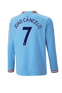 Manchester City Joao Cancelo #7 Voetbaltruitje Thuis tenue 2022-23 Lange Mouw